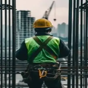 Camping in an abandoned house under the starry night at hill at top